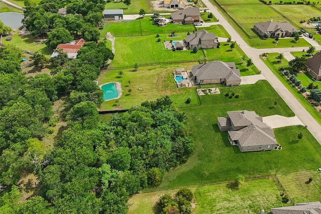 2608 Morning Mist Ln, Nevada, TX 75173 - aerial view of residential area with a pool