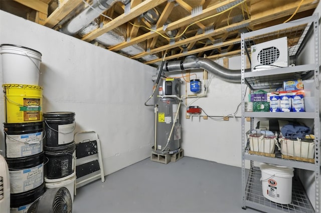 4009 Seminole Trl, Granbury, TX 76048 - unfinished basement featuring water heater