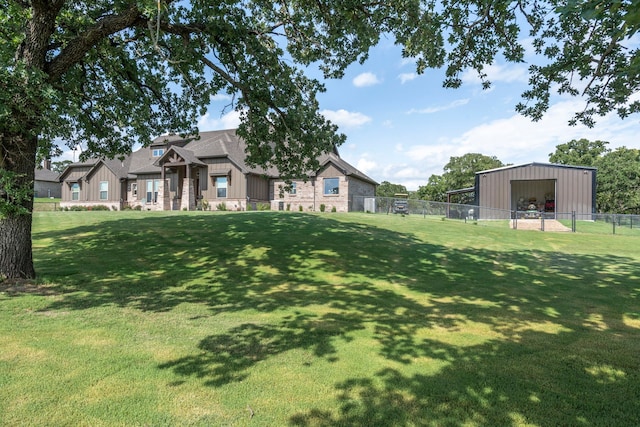 105 Aslan Rd, Poolville, TX 76487 - view of yard featuring a pole building and an outbuilding