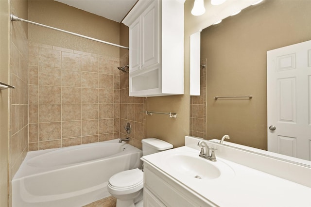 3116 Frazier Ave, Fort Worth, TX 76110 - full bathroom featuring shower / tub combination, vanity, and toilet