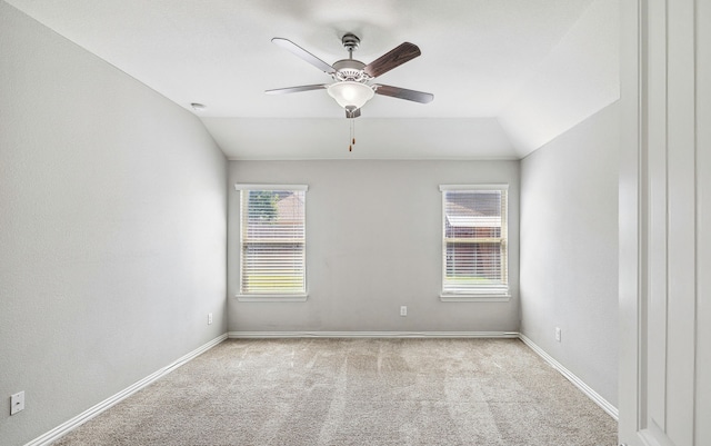 404 Madrone Ln, Princeton, TX 75407 - carpeted spare room with ceiling fan, vaulted ceiling, and baseboards