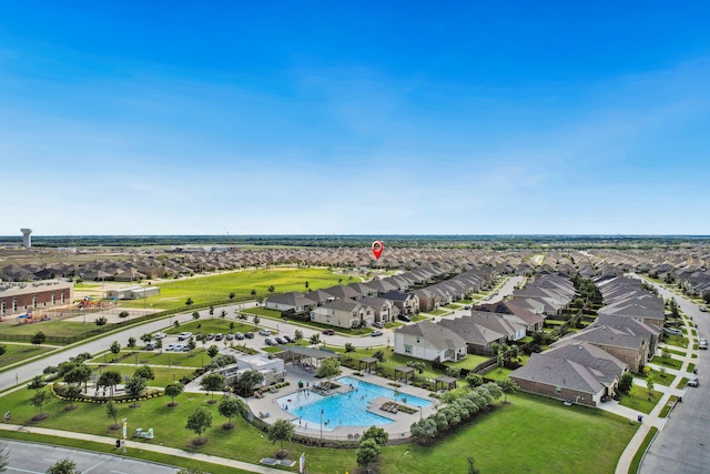 404 Madrone Ln, Princeton, TX 75407 - aerial perspective of suburban area featuring a pool