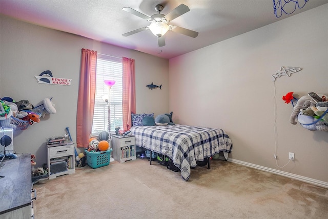 106 Camelot St, Glen Rose, TX 76043 - bedroom with carpet and ceiling fan