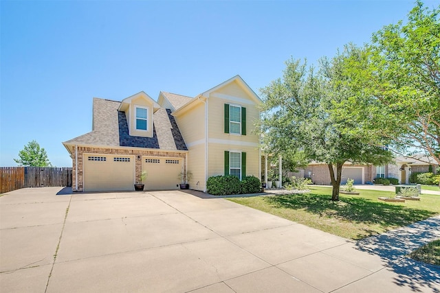 106 Camelot St, Glen Rose, TX 76043 - view of front of house featuring driveway, roof with shingles, brick siding, and a garage