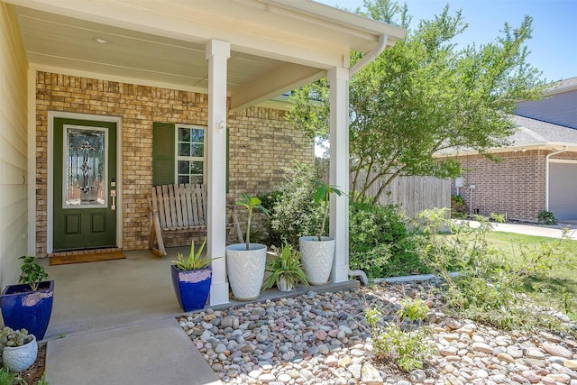 106 Camelot St, Glen Rose, TX 76043 - property entrance with covered porch and an attached garage