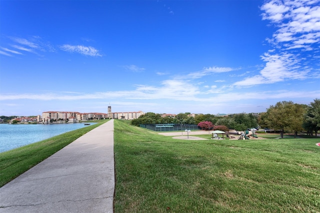 507 Clover Leaf Ln, Mckinney, TX 75072 - view of home's community featuring a yard and a water view