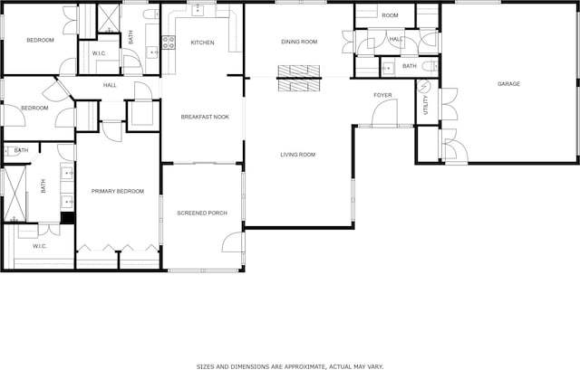 4605 Lafayette Ave, Fort Worth, TX 76107 - floor plan / room layout