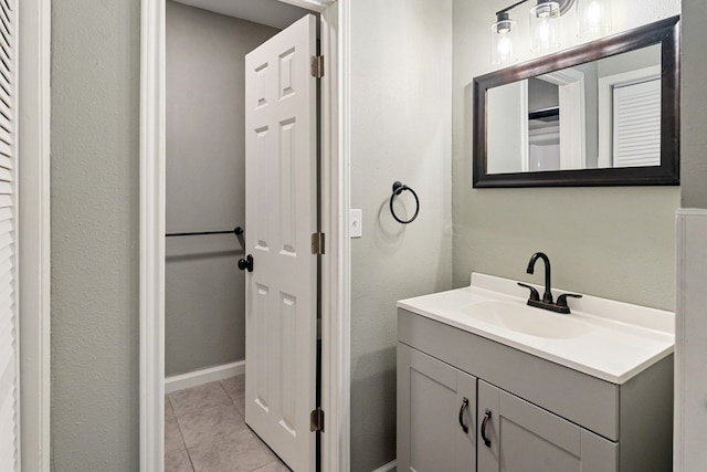 120 Rosedale Dr, Athens, TX 75751 - bathroom with vanity and tile patterned flooring
