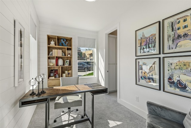 8120 Bromley Dr, Dallas, TX 75231 - home office featuring carpet floors and baseboards
