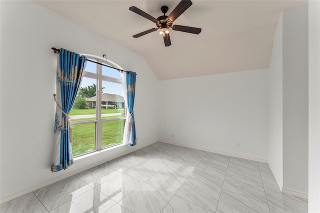 238 Rudder, Gun Barrel City, TX 75156 - bonus room with lofted ceiling, ceiling fan, and baseboards