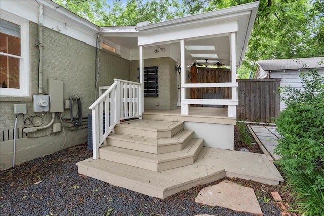 4016 Pershing Ave, Fort Worth, TX 76107 - view of exterior entry with central AC