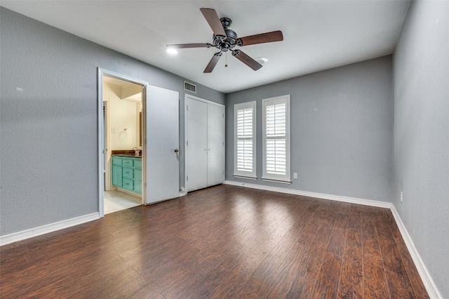 10118 Cromwell Dr, Dallas, TX 75229 - spare room with ceiling fan, wood finished floors, baseboards, and a textured wall
