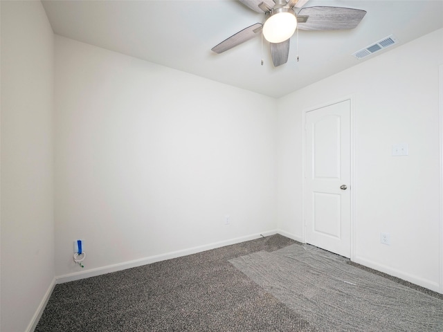1218 Parker Dr, Princeton, TX 75407 - unfurnished room with ceiling fan and carpet flooring