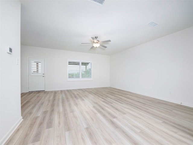 1218 Parker Dr, Princeton, TX 75407 - unfurnished room with light wood finished floors and a ceiling fan