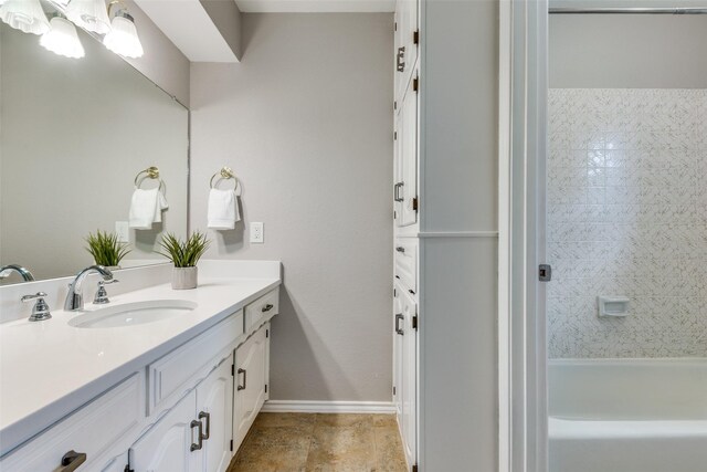 5004 Andover Dr, Plano, TX 75023 - bathroom with vanity and shower / bathtub combination