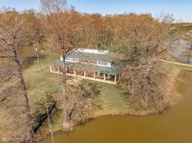 5705 Lake Side Dr, Bossier City, LA 71111 - view from above of property with a nearby body of water