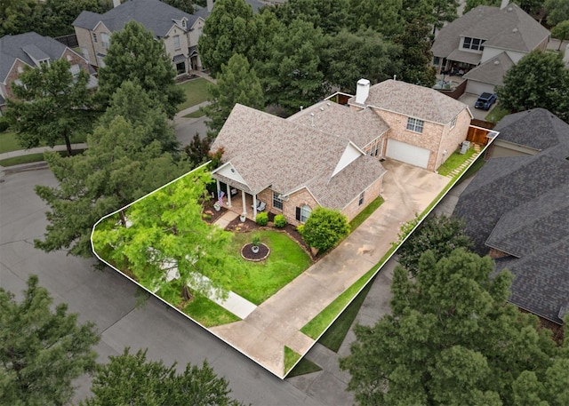 2541 Sir Tristram Ln, Lewisville, TX 75056 - aerial view of residential area