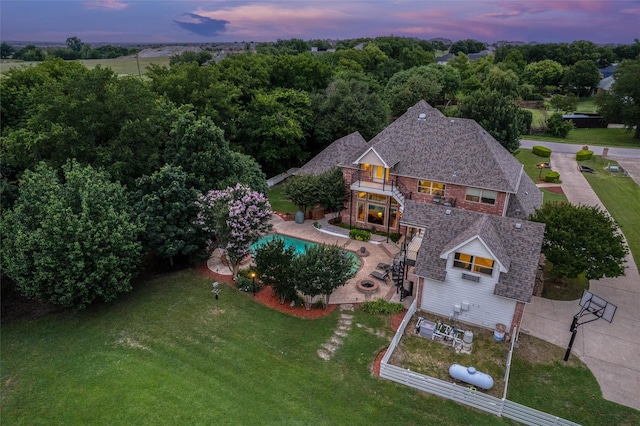 3873 Heritage Trl, Celina, TX 75009 - view from above of property with a pool