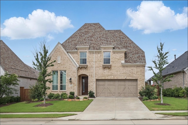 1001 Gentle Knoll Ln, Prosper, TX 75078 - view of front of property with driveway, a garage, and brick siding