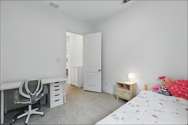 1001 Gentle Knoll Ln, Prosper, TX 75078 - bedroom featuring light colored carpet, a desk, and baseboards
