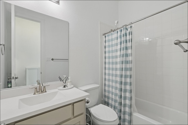 1001 Gentle Knoll Ln, Prosper, TX 75078 - full bathroom with toilet, vanity, and shower / bath combo