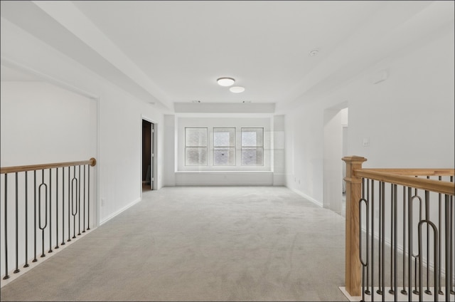 1001 Gentle Knoll Ln, Prosper, TX 75078 - hallway featuring carpet, an upstairs landing, and baseboards