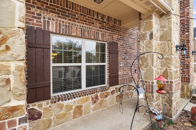 2408 Comal Ct, Royse City, TX 75189 - property entrance featuring stone siding and brick siding