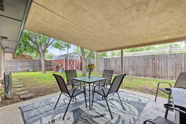 2507 16th St, Brownwood, TX 76801 - view of patio / terrace featuring outdoor dining area