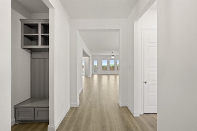 2397 Rams Horn Dr, Waxahachie, TX 75165 - corridor featuring light wood-style floors and baseboards