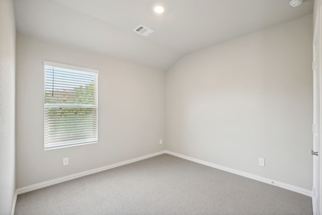 414 Stagg St, Mckinney, TX 75069 - empty room featuring carpet, baseboards, lofted ceiling, and recessed lighting