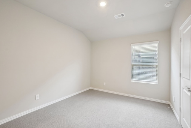 414 Stagg St, Mckinney, TX 75069 - empty room featuring carpet flooring, a smoke detector, baseboards, and lofted ceiling