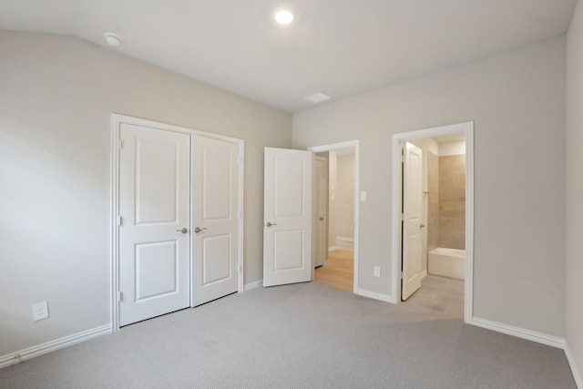414 Stagg St, Mckinney, TX 75069 - unfurnished bedroom with light carpet, baseboards, a closet, and ensuite bathroom