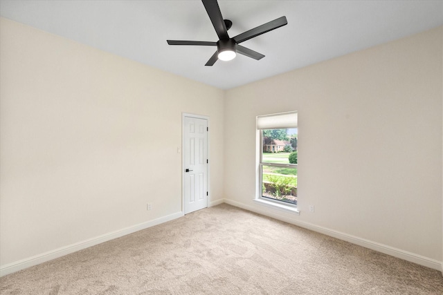 902 Mission Dr, Southlake, TX 76092 - empty room featuring light colored carpet, baseboards, and ceiling fan