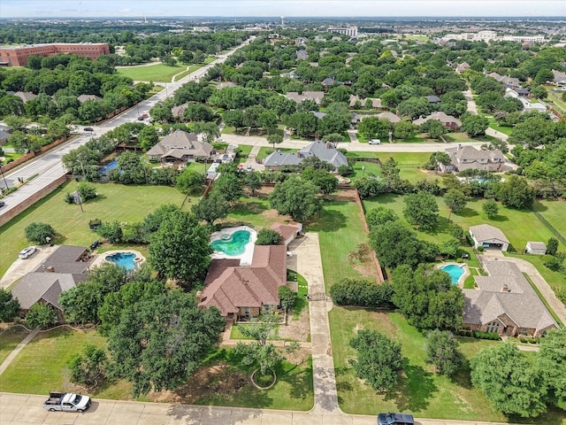 902 Mission Dr, Southlake, TX 76092 - aerial perspective of suburban area with a pool area