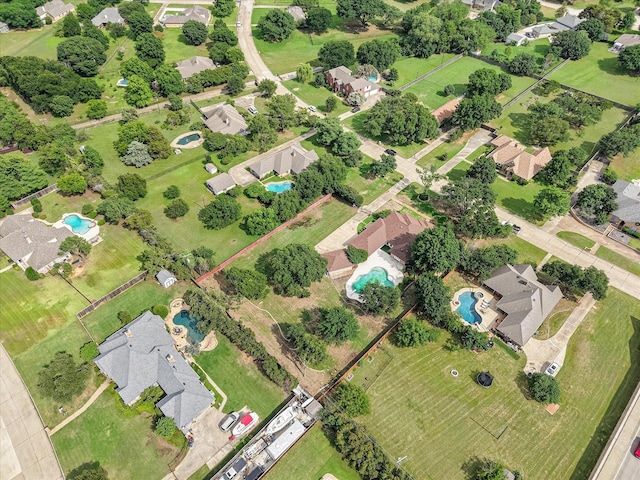 902 Mission Dr, Southlake, TX 76092 - aerial view of residential area with a pool