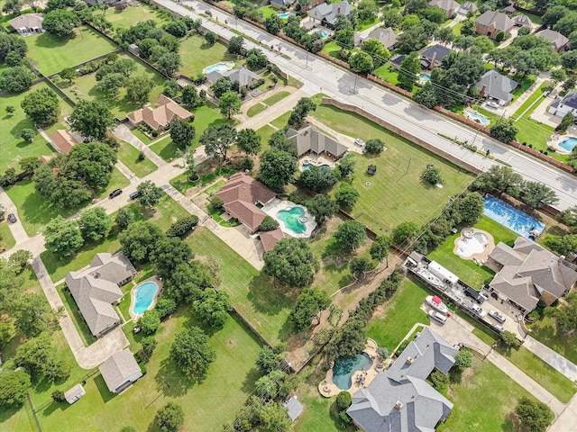 902 Mission Dr, Southlake, TX 76092 - aerial view of property and surrounding area with a pool area and nearby suburban area