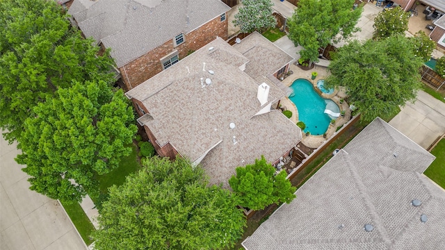 2362 Barret Dr, Frisco, TX 75033 - bird's eye view of a pool