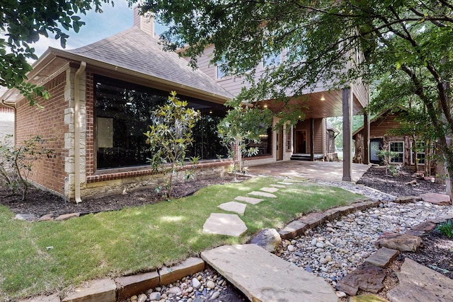 5720 County Road 1094, Celeste, TX 75423 - view of green lawn featuring a patio area