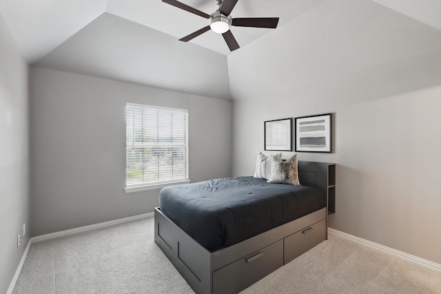 702 Malton Ln, Southlake, TX 76092 - bedroom featuring carpet, baseboards, ceiling fan, and vaulted ceiling