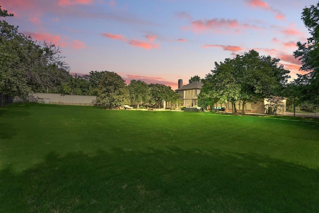 702 Malton Ln, Southlake, TX 76092 - yard at dusk with a lawn
