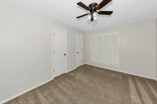 1631 Idlewood Dr, Sherman, TX 75092 - unfurnished bedroom featuring carpet flooring, baseboards, and ceiling fan