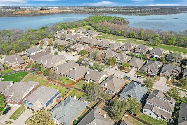 832 Lake Worth Trl, Little Elm, TX 75068 - aerial view of property's location with nearby suburban area and a nearby body of water
