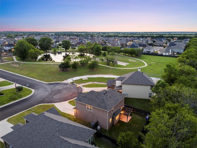 10517 Arabella Ln, Waco, TX 76708 - aerial view at dusk of a residential view