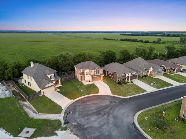 10517 Arabella Ln, Waco, TX 76708 - aerial view at dusk of a view of countryside and agricultural area