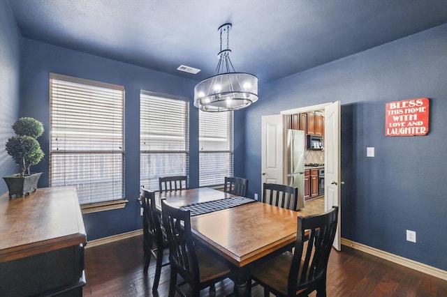3425 Furlong Way, Fort Worth, TX 76244 - dining room featuring a chandelier and wood finished floors