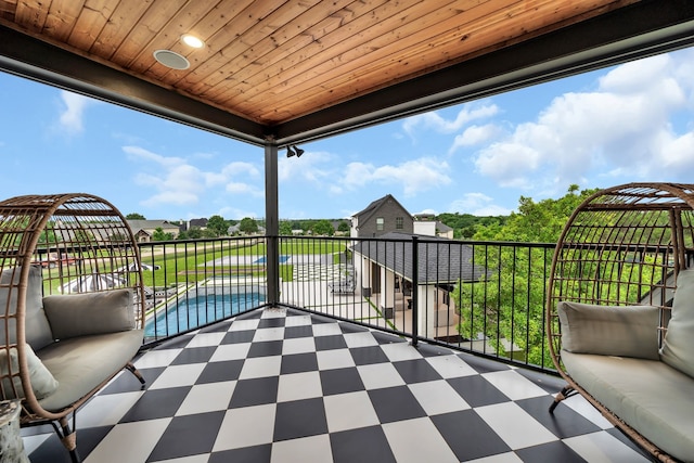 2600 Lakeview Ct, Prosper, TX 75078 - view of patio / terrace with a balcony and an outdoor hangout area