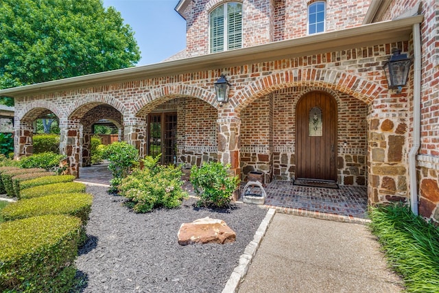 3704 Imperial Dr, Flower Mound, TX 75028 - entrance to property featuring brick siding and stone siding