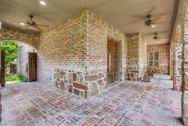 3704 Imperial Dr, Flower Mound, TX 75028 - view of patio / terrace with a ceiling fan