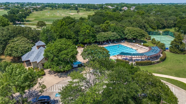 3704 Imperial Dr, Flower Mound, TX 75028 - bird's eye view of a pool
