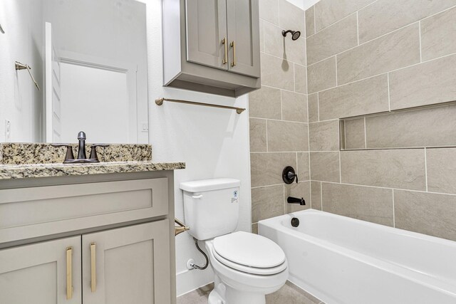 240 Rosemary Dr, Azle, TX 76020 - full bathroom featuring toilet, vanity, and tub / shower combination